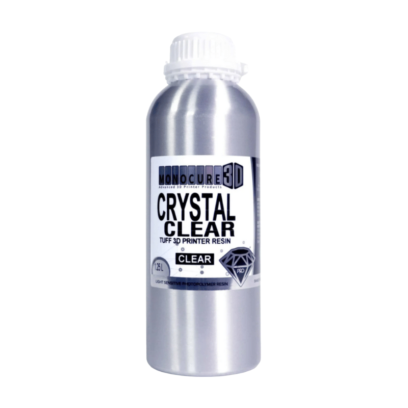 Resina Monocure 3D Pro TUFF CRYSTAL CLEAR (ultraresistente efecto cristal)1,25L.