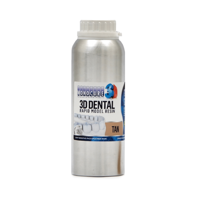 *Resina Monocure 3D Dental Rapid Tan (bronce) 1,25L.