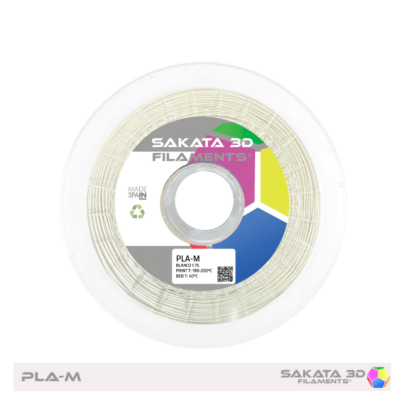 PLA Mate Sakata 850 White. Filamento 3D 1.75 mm. 1Kg.
