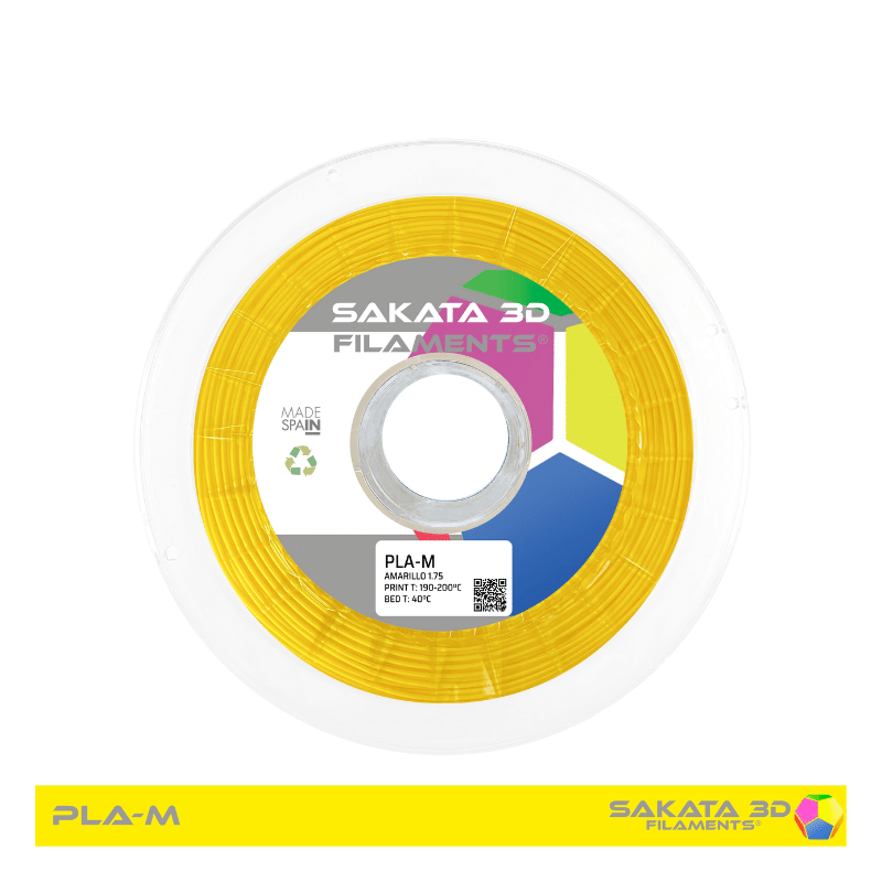 PLA Mate Sakata 850 Yellow. Filamento 3D 1.75 mm. 1Kg.