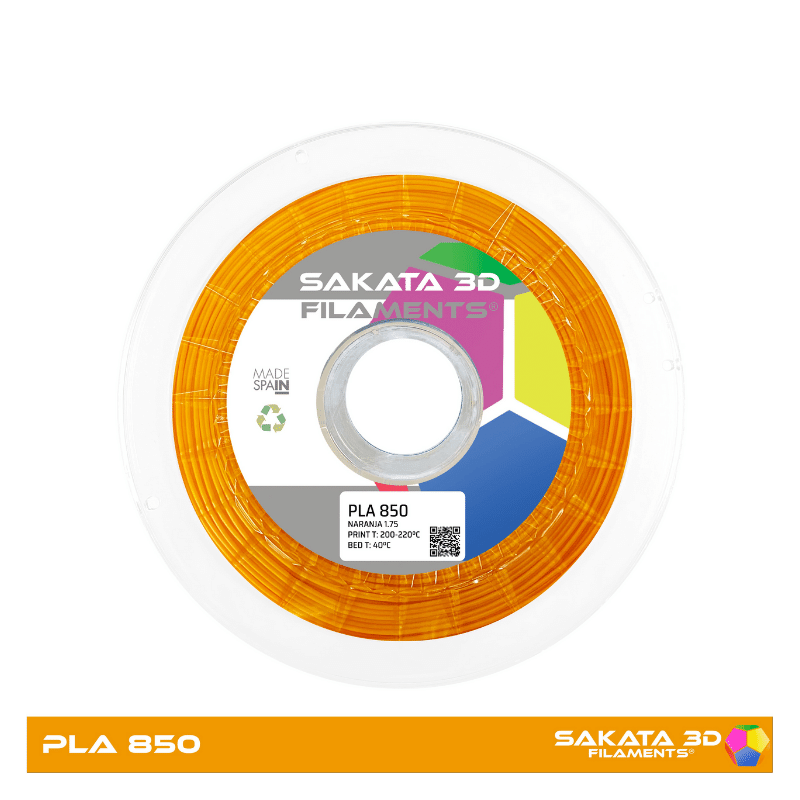 PLA Sakata 850 Orange. Filamento 3D 1.75 mm. 1Kg.