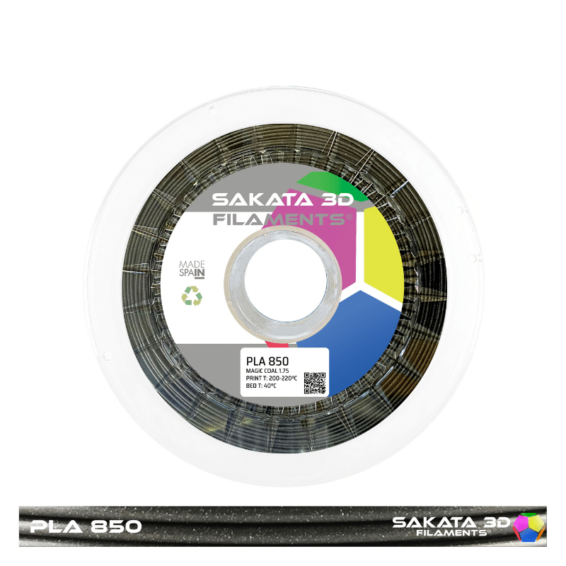 PLA Sakata 850 Magic Coal. Filamento 3D 1.75 mm. 1Kg.