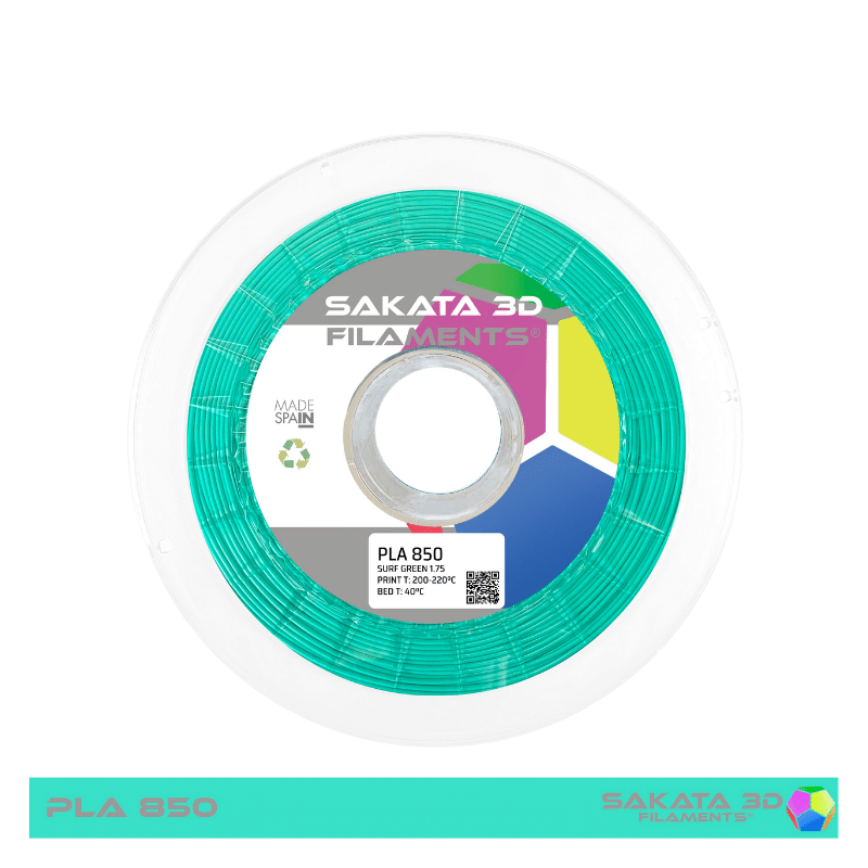 PLA Sakata 850 Surf Green. Filamento 3D 1.75 mm. 1Kg.