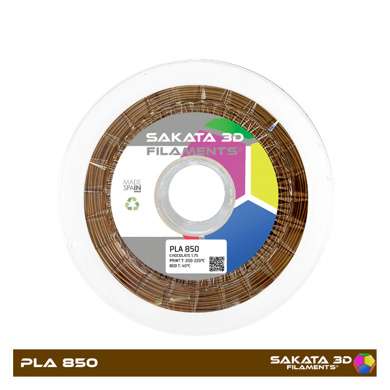 PLA Sakata 850 Chocolate. Filamento 3D 1.75 mm. 1Kg.