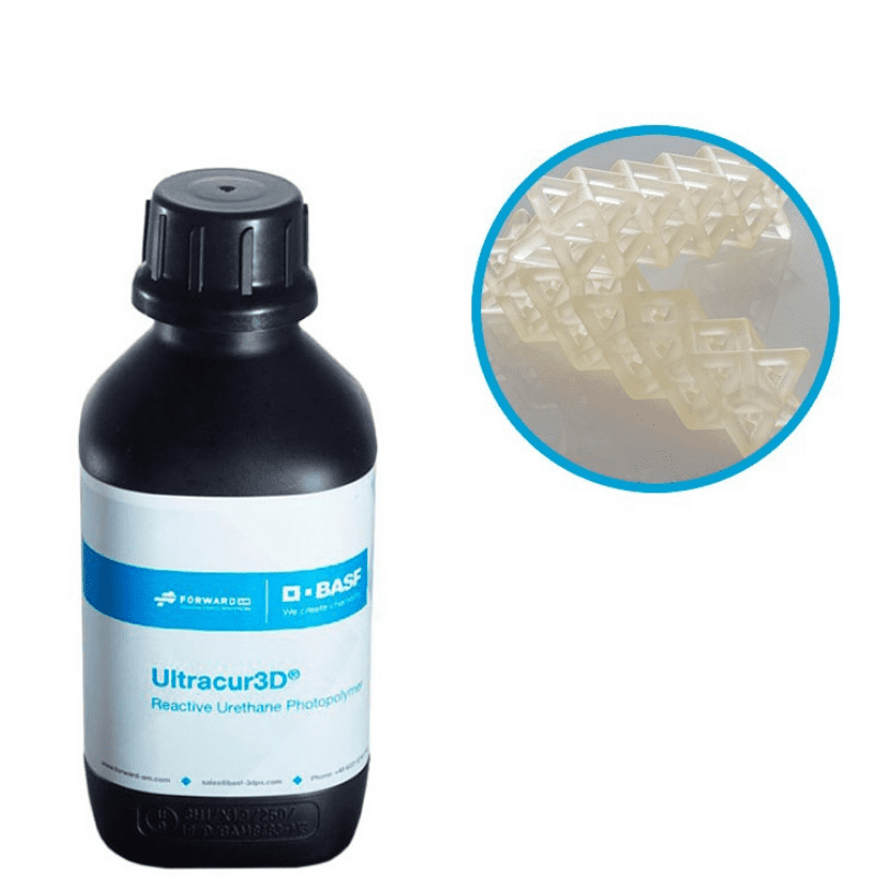 Resina BASF Ultracur3D rígida lavable RG 50 1L.