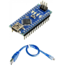 Arduino Nano v3.0 - ATMEGA328 (Compatible) + Cable mini USB de 30 cm