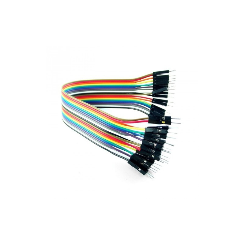 40 cables Dupont 20cm, Macho-Macho.