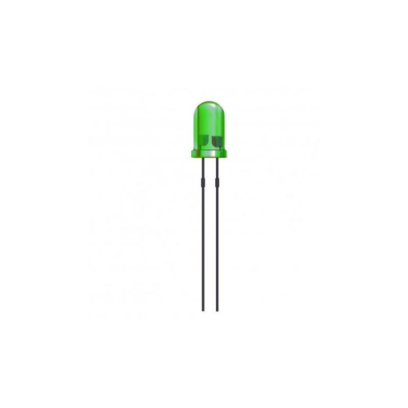 Lote 100 diodos led 5 mm verde